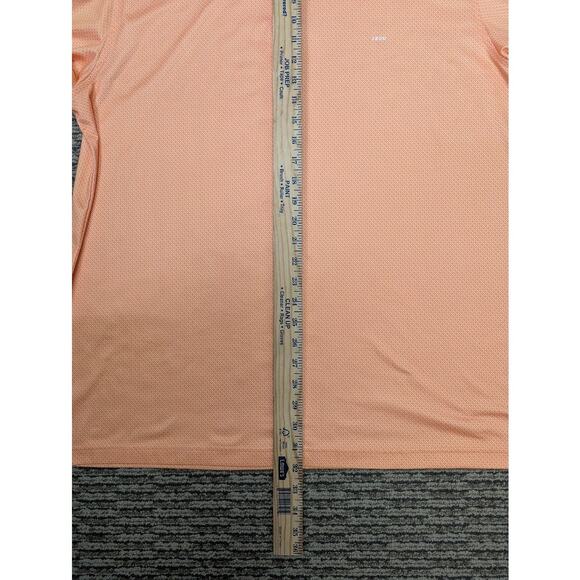 IZOD Golf Men’s Polo Shirt Large Orange Short Sleeve Performance Stretch - Picture 5 of 8